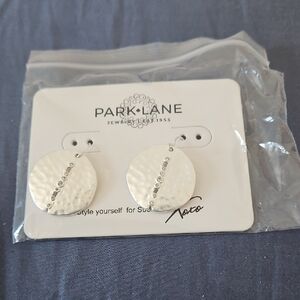 Park Lane Silver Textured Earrings
